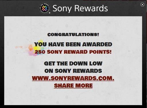 Цифровая дистрибуция - Sony PSN Rewards 250 points Free 